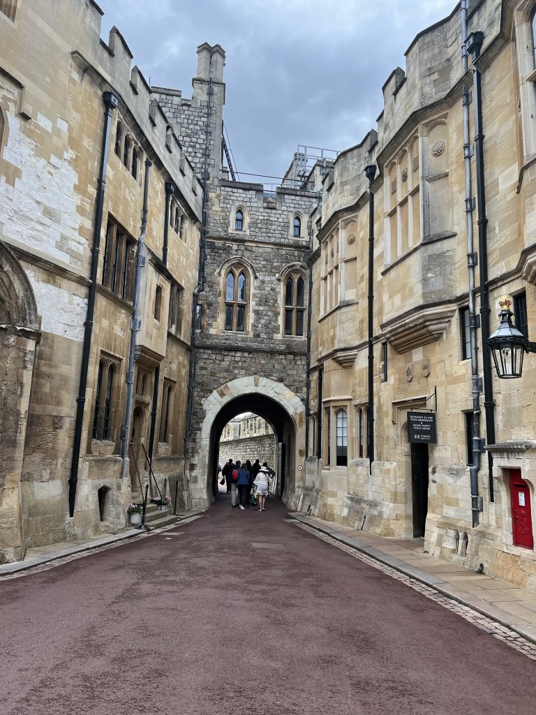 Street going through the middle of Windsor Castle Grounds